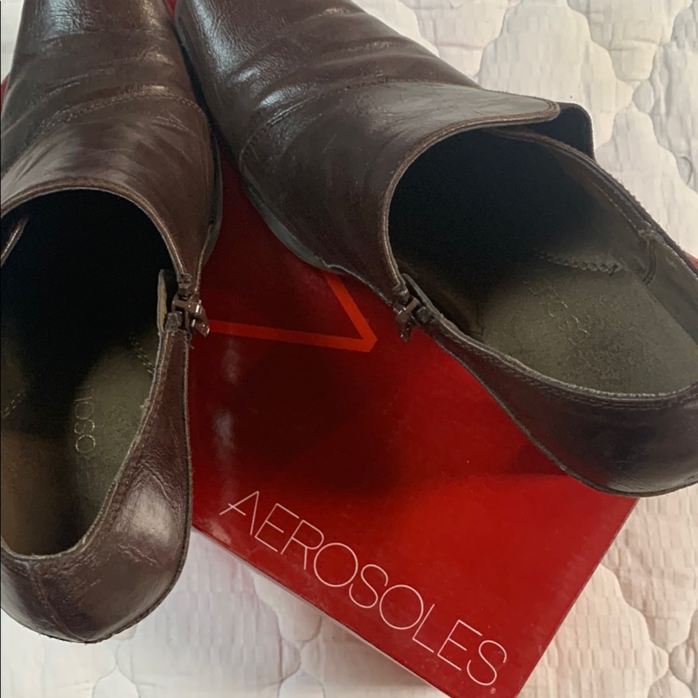 Aerosoles Dark Brown Leather Shoes